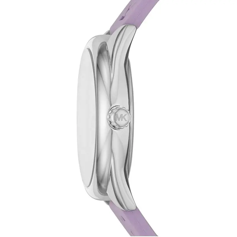 Michael Kors Janelle Purple Dial Silicone Ladies Watch- MK7143